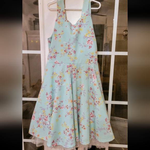 "Easter" Knit Works Girls Dress Flowers Pastel Spring Summer All Occasion SZ 14 - Picture 8 of 12